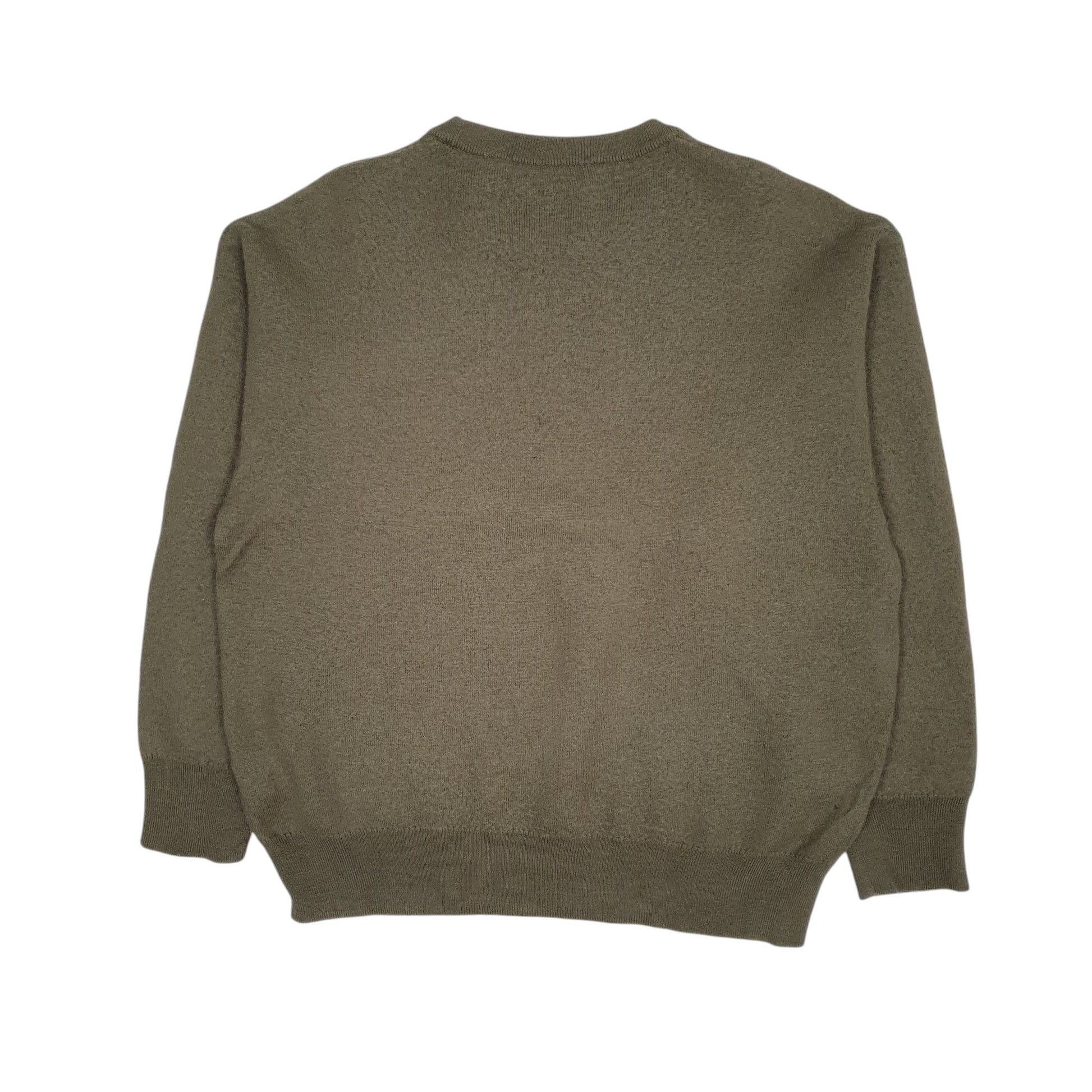 Mens Green Burberry Vintage 90s Crewneck Jumper