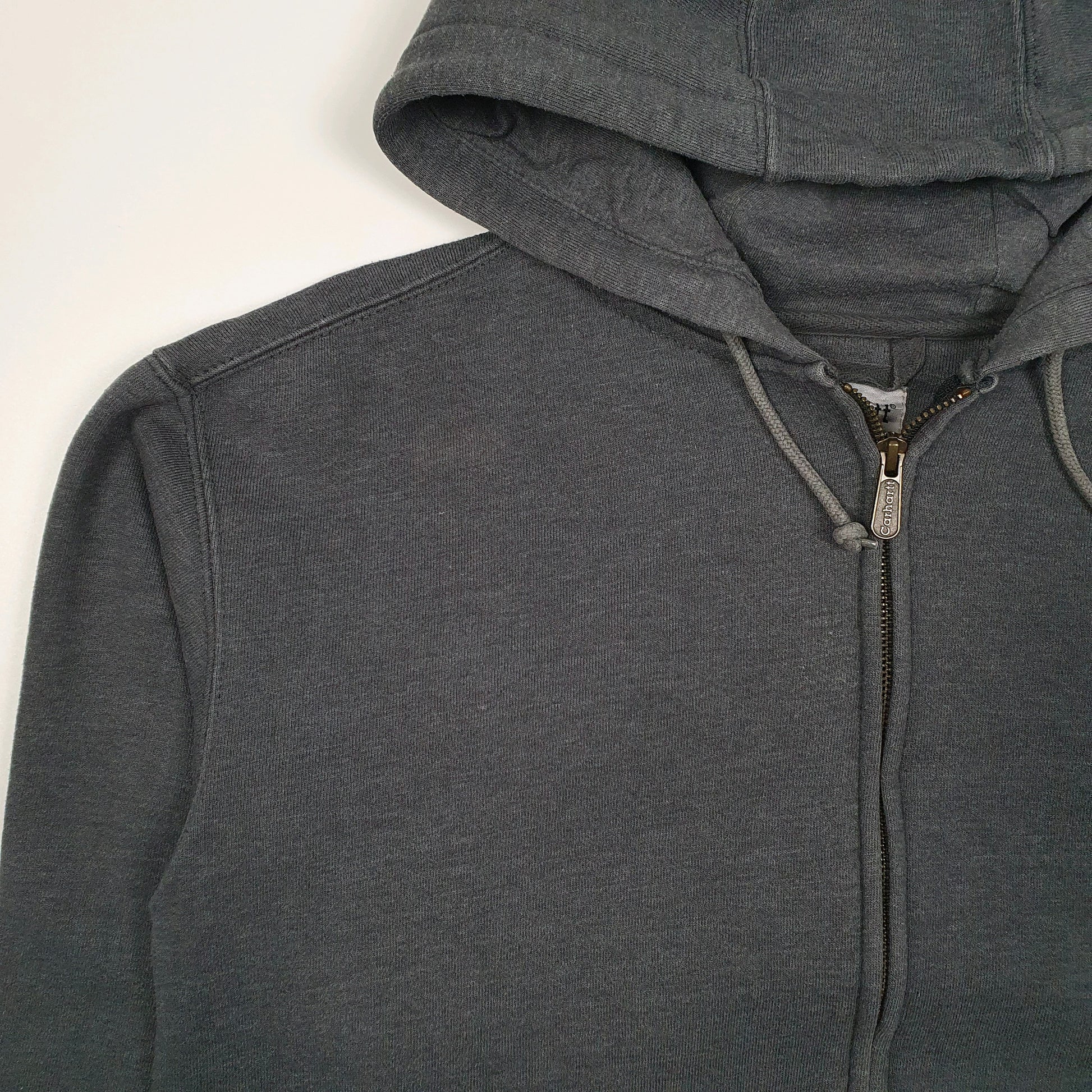 Mens Grey Carhartt Hoodie Full Zip Jumper