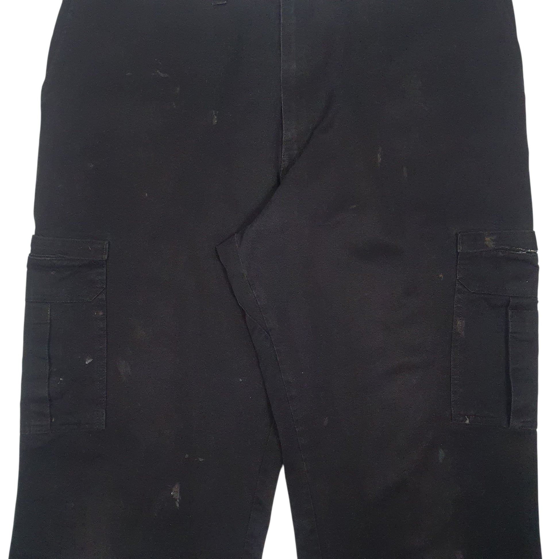 Mens Black Dickies   Trousers