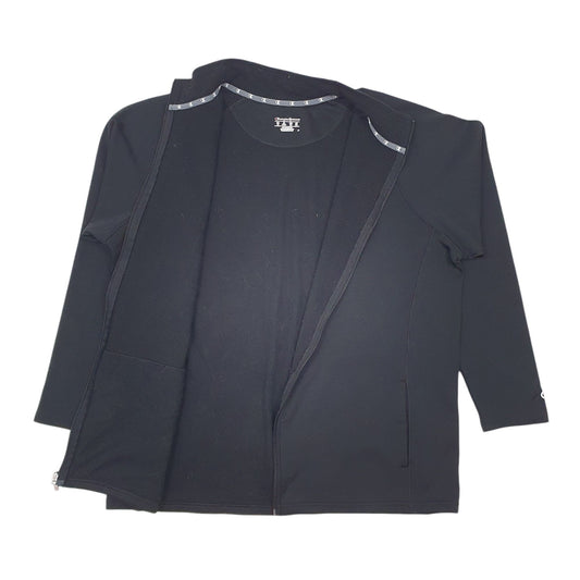 Mens Black Champion  Full Zip Coat