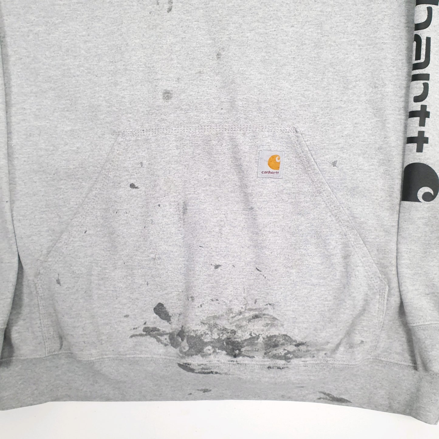 Mens Grey Carhartt  Hoodie Jumper