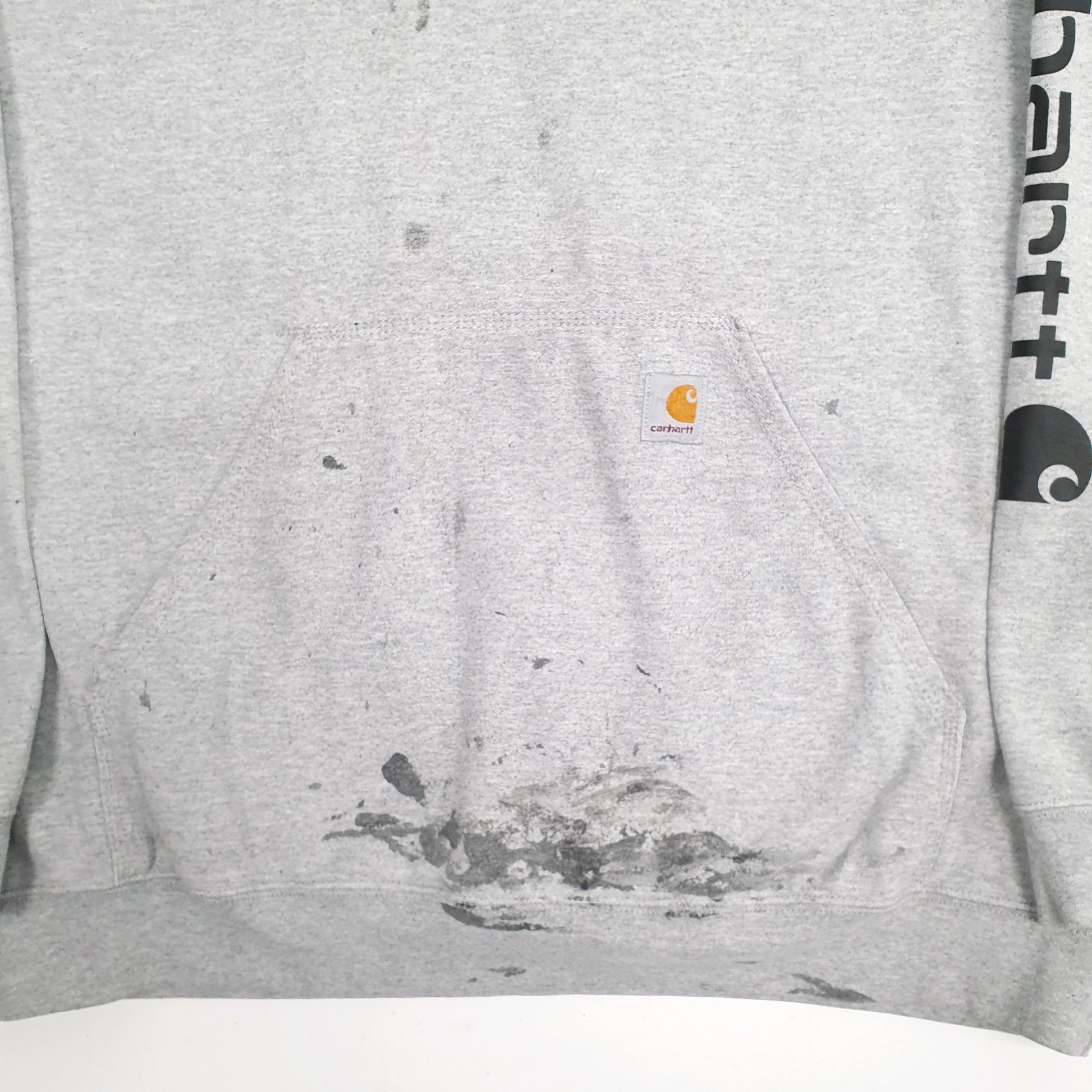 Mens Grey Carhartt  Hoodie Jumper