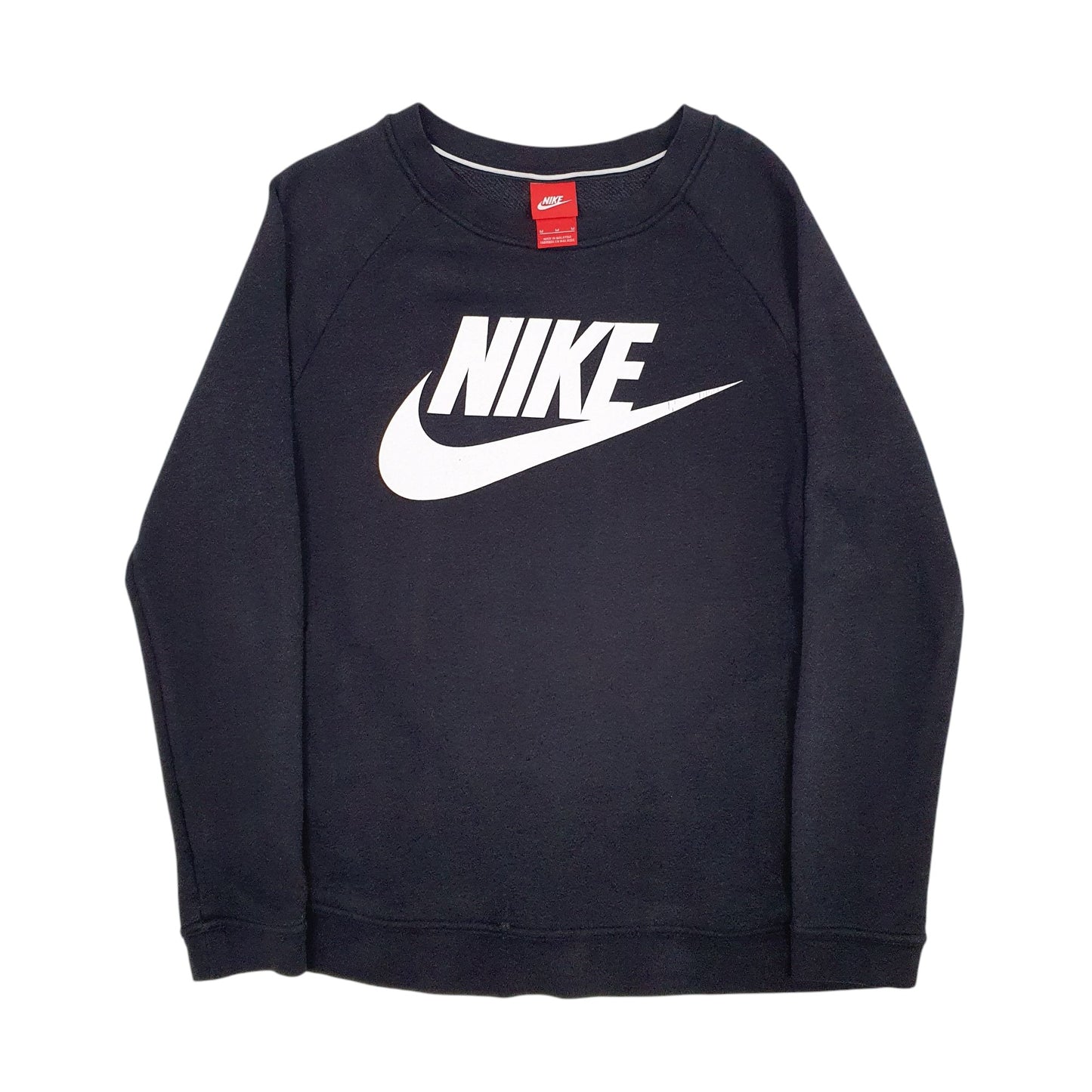 Mens Black Nike Spellout Crewneck Jumper