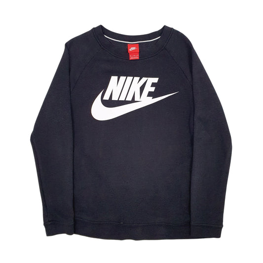 Mens Black Nike Spellout Crewneck Jumper