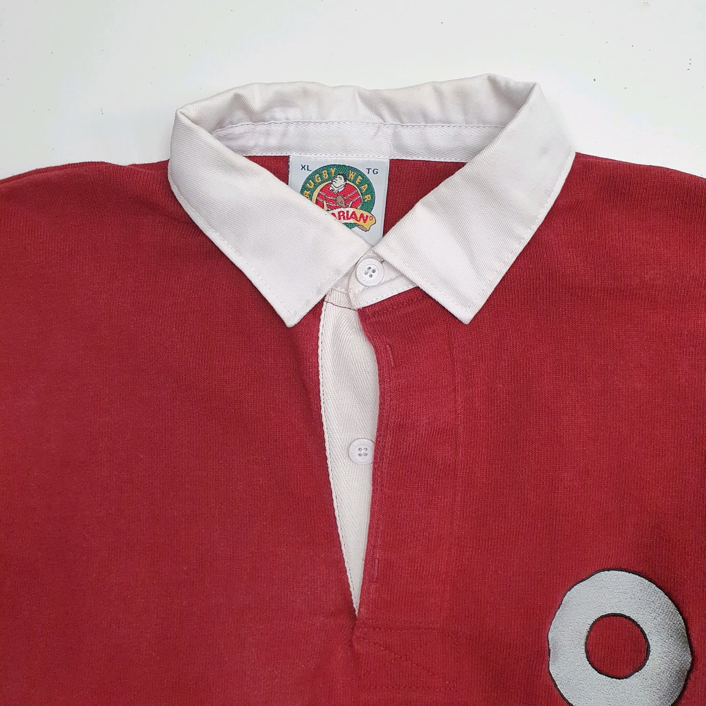 Mens Burgundy Barbarian Rugby  Polo Shirt