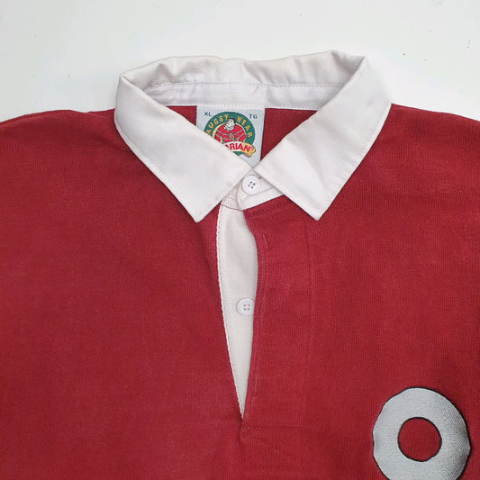 Mens Burgundy Barbarian Rugby  Polo Shirt