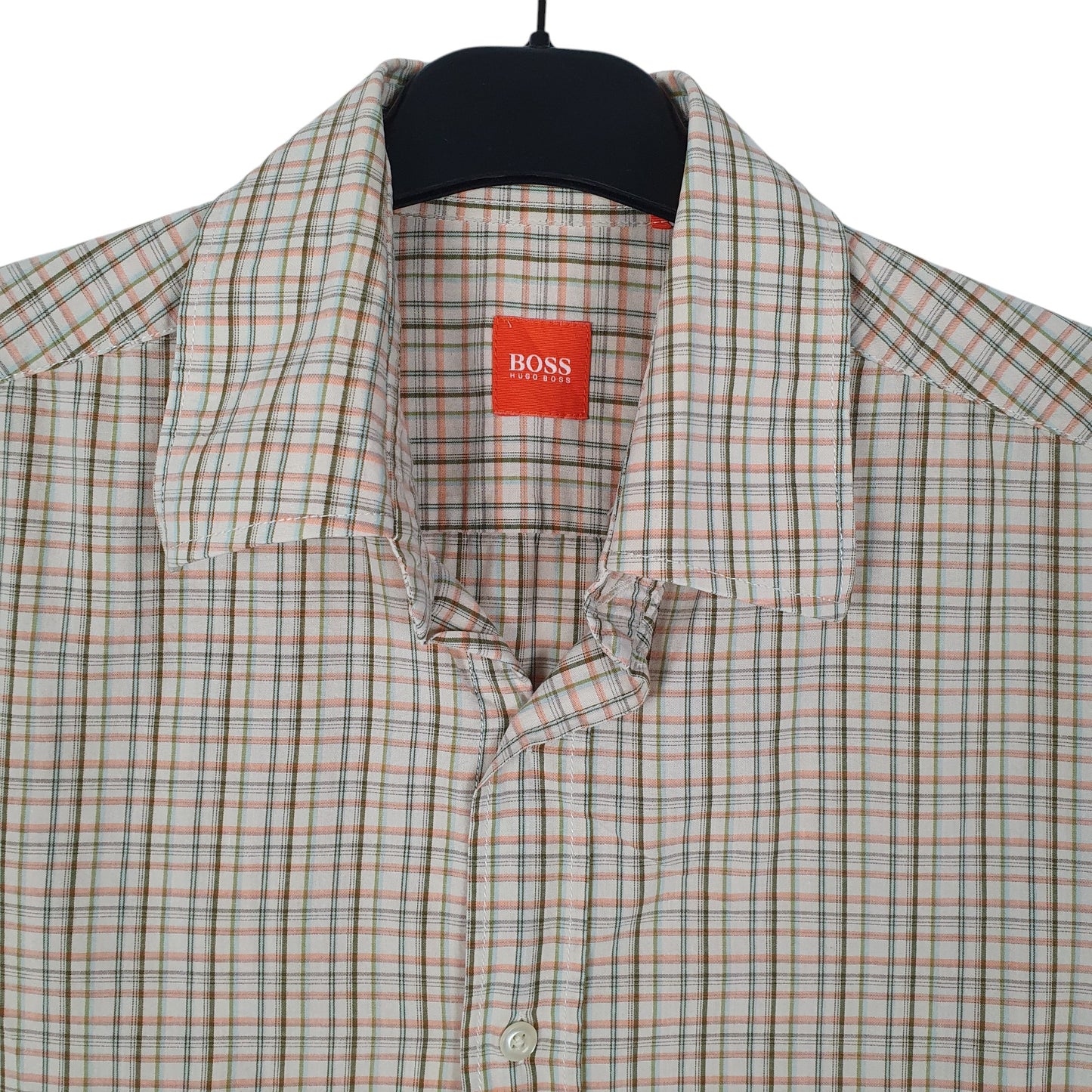 Mens Orange Hugo Boss   Shirt