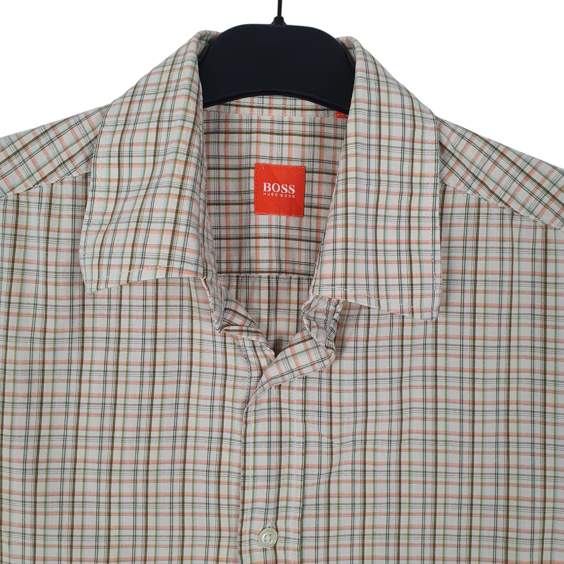 Mens Orange Hugo Boss   Shirt