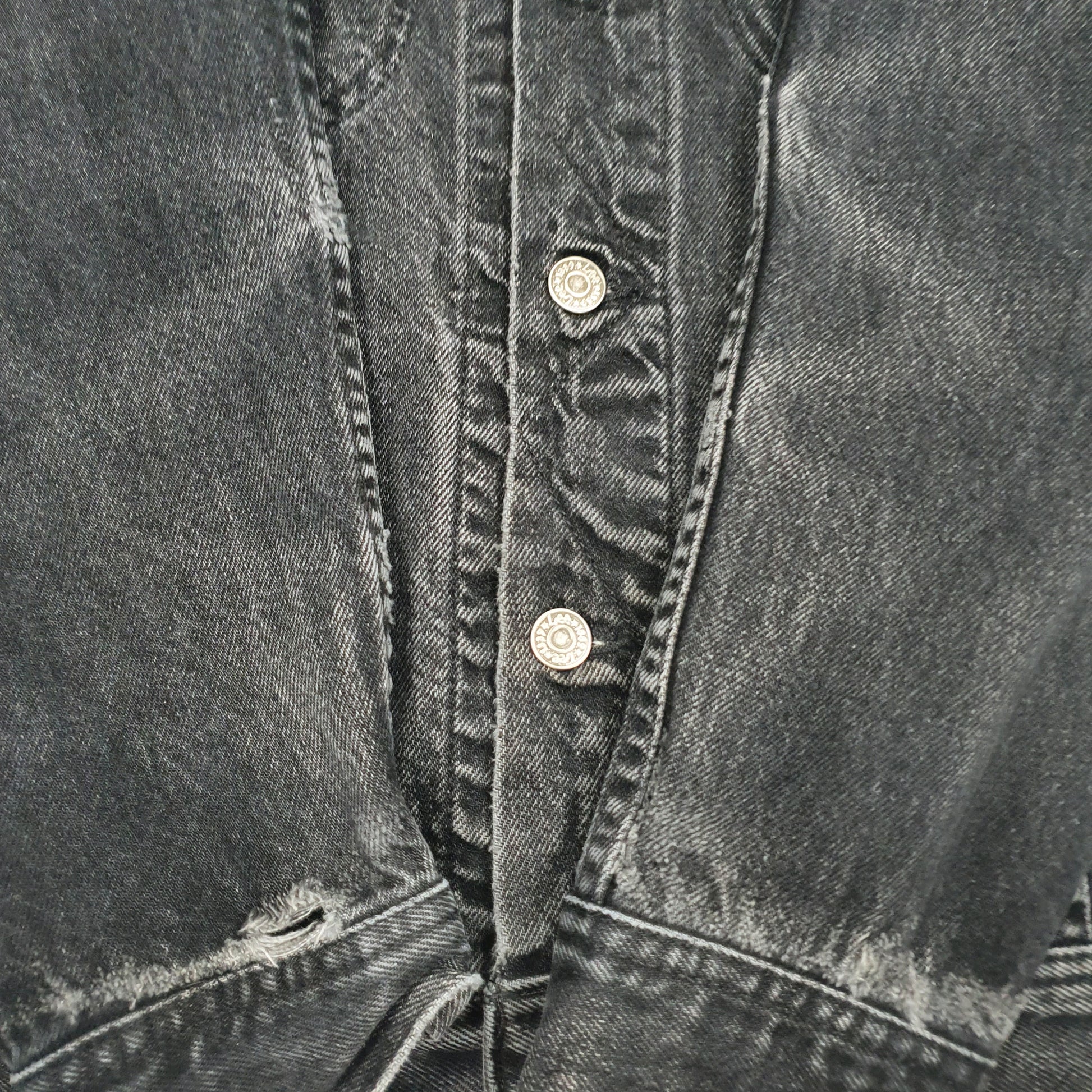 Mens Black Lee Type 3 Vintage 90s Made In USA.  Coat