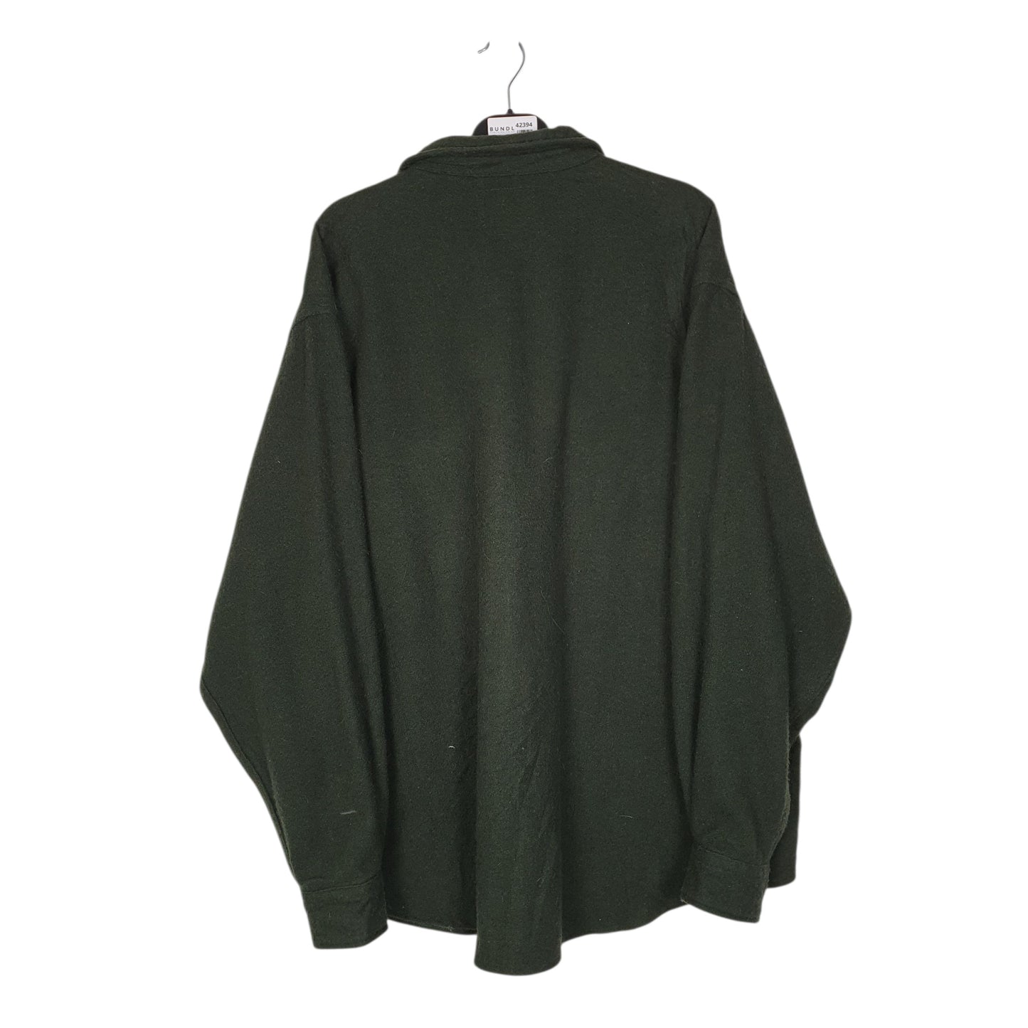 Mens Green Woolrich Thick  Shirt