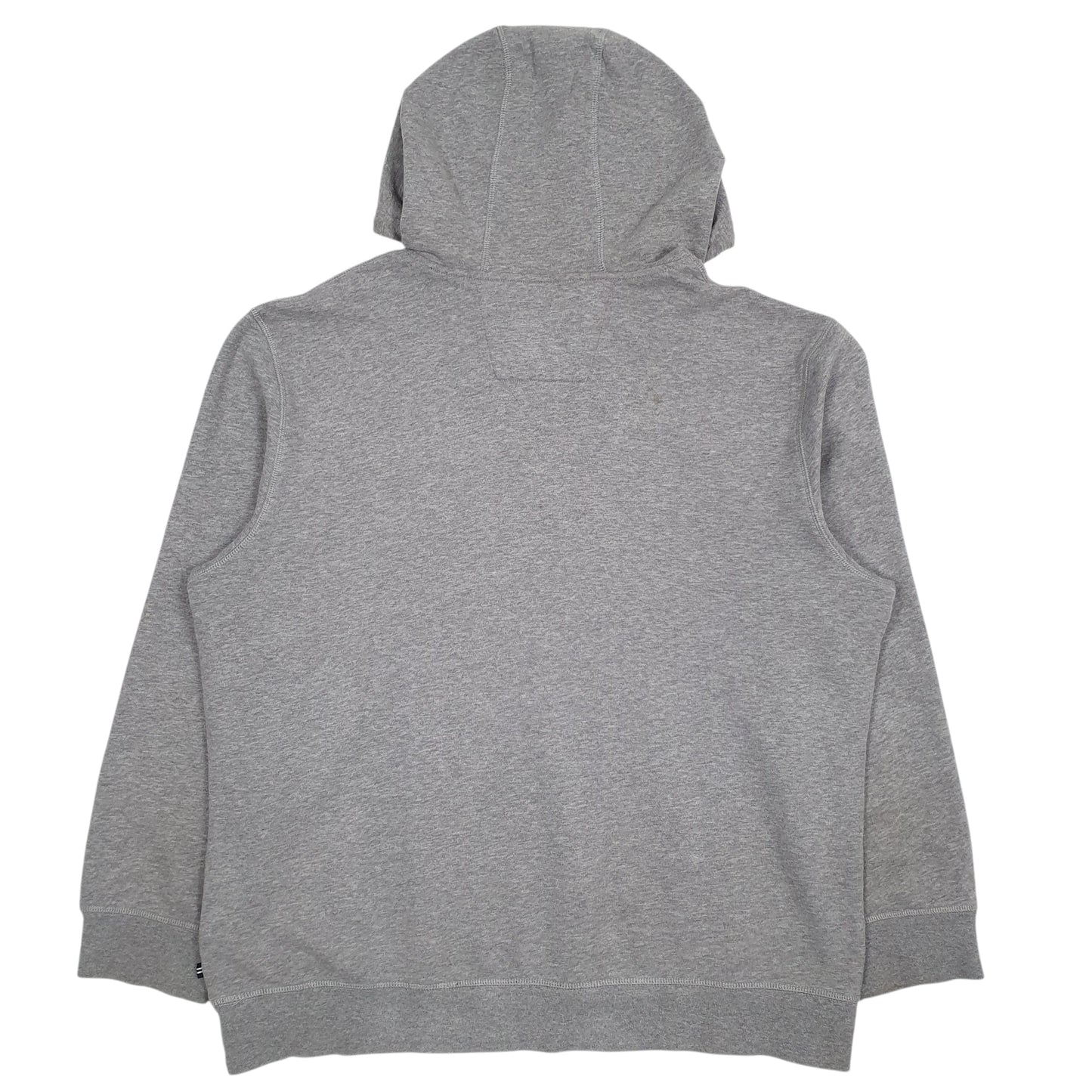 Mens Grey Nautica Spellout Hoodie Jumper