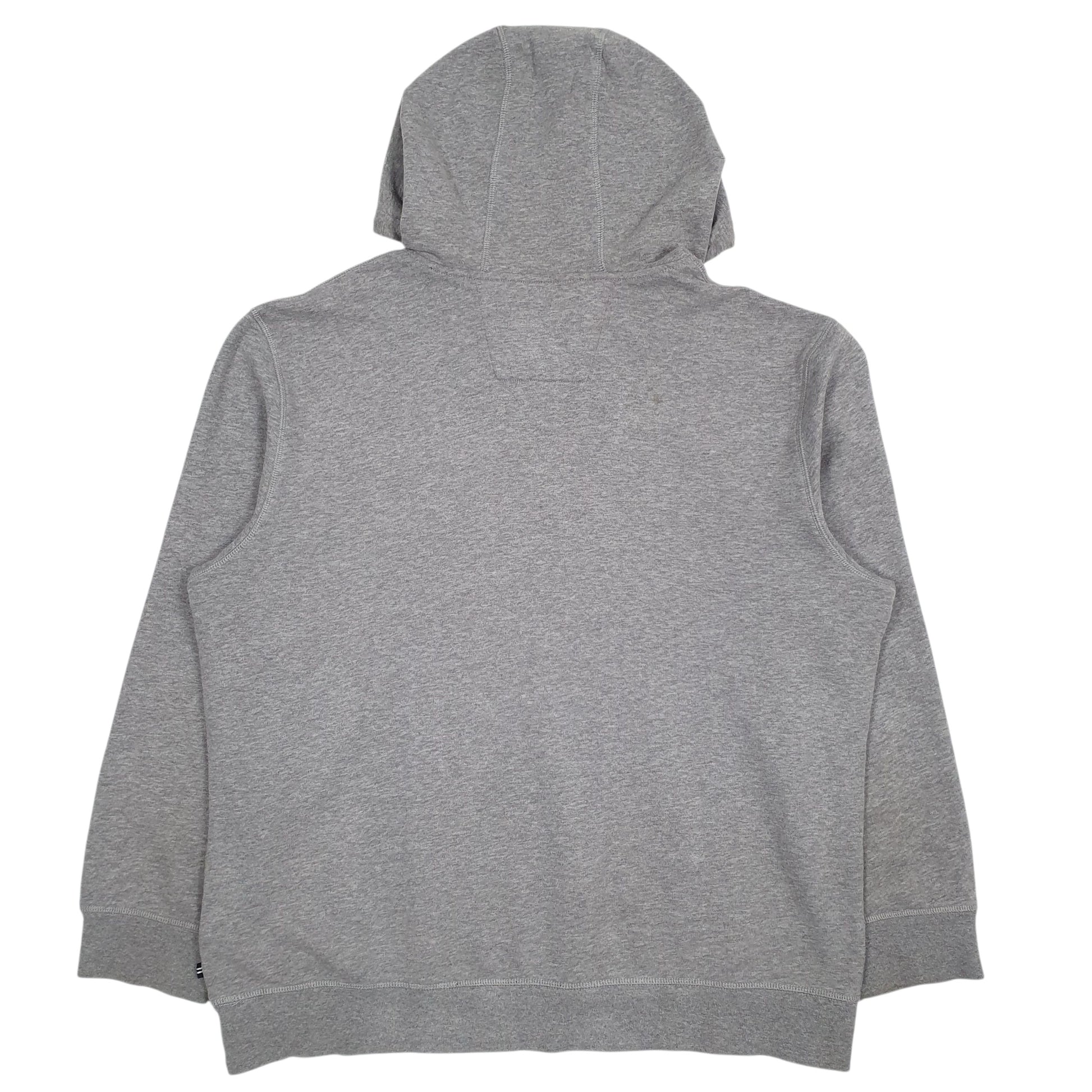 Mens Grey Nautica Spellout Hoodie Jumper