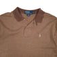 Mens Brown Polo Ralph Lauren Houndstooth  Polo Shirt