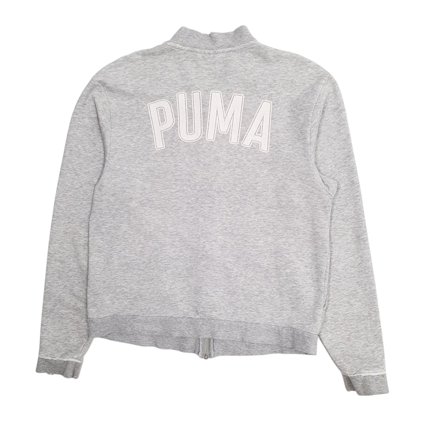 Womens Grey Puma  Full Zip Jumper