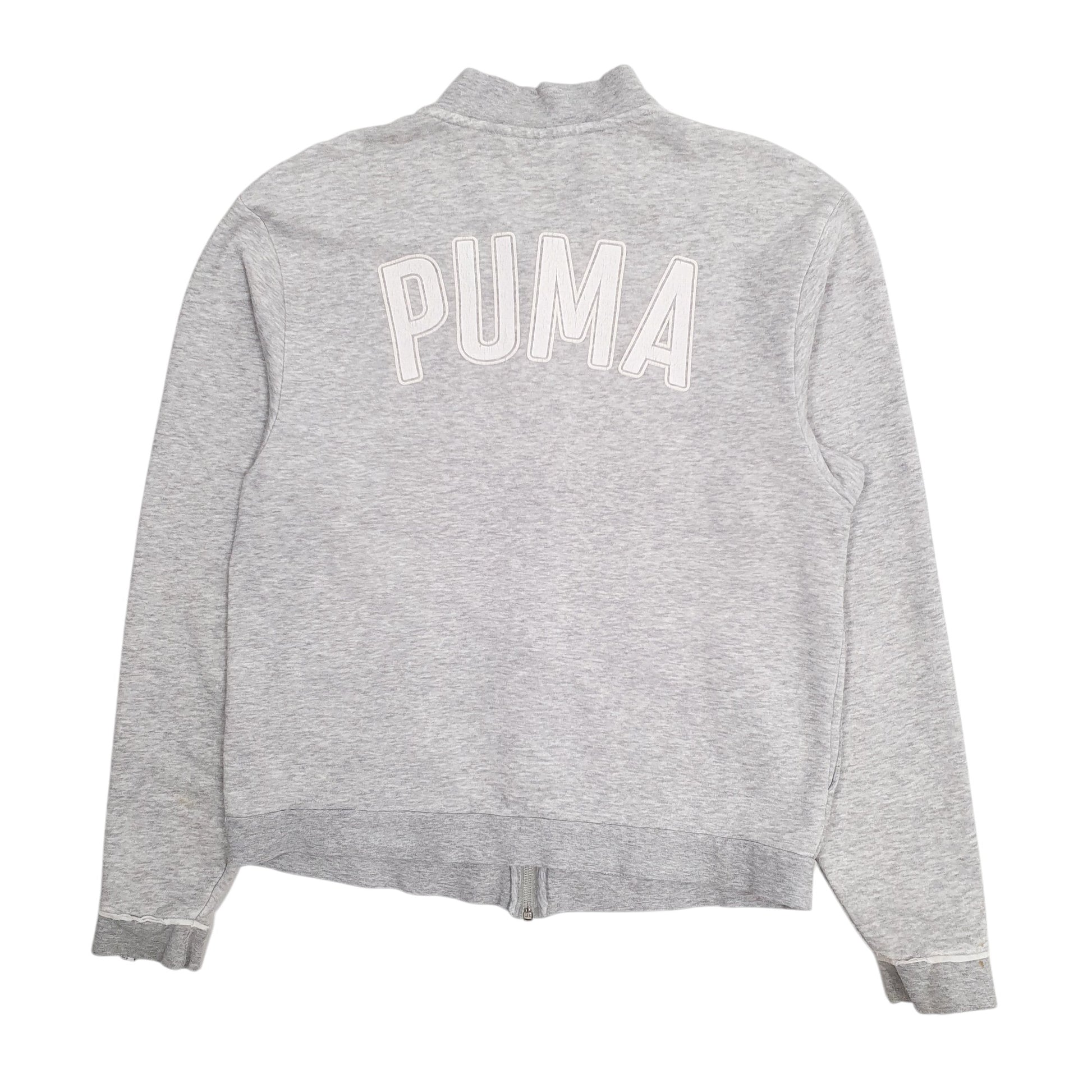 Womens Grey Puma  Full Zip Jumper