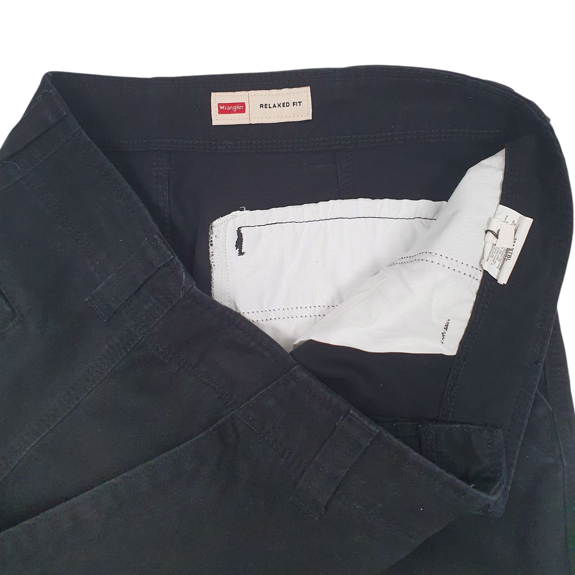 Mens Black Wrangler   Trousers