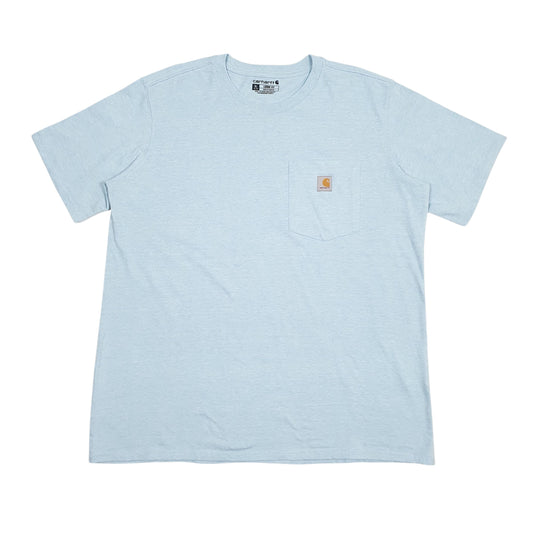 Womens Blue Carhartt K87-W Short Sleeve T Shirt