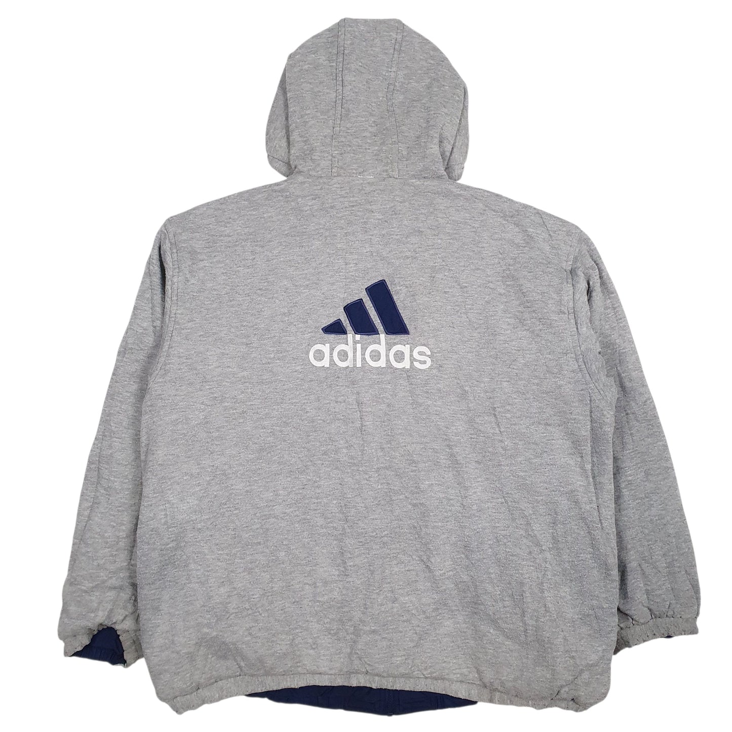 Mens Navy Adidas Vintage 90s Reversible Quarter Zip Coat