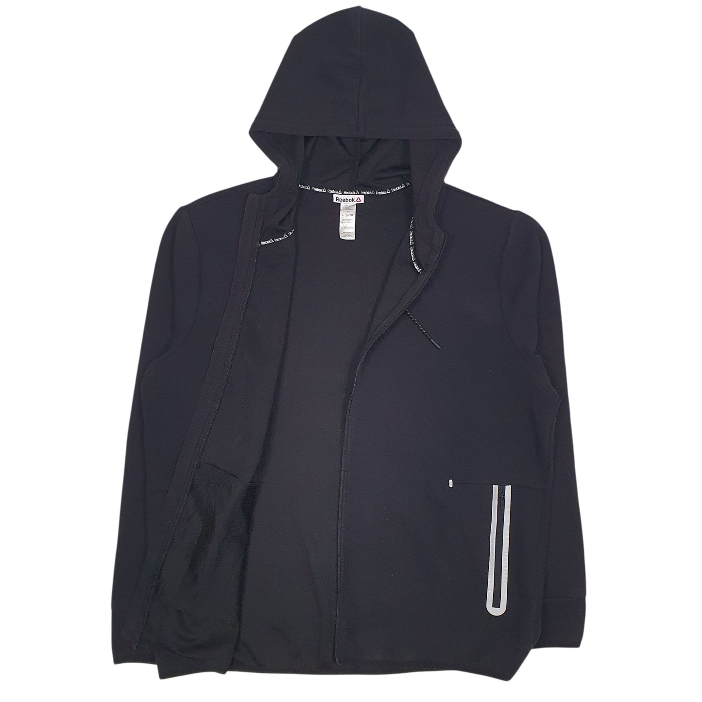 Mens Black Reebok  Full Zip Jumper