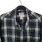 Mens Navy L.L.Bean Scotch Plaid Flannel  Shirt