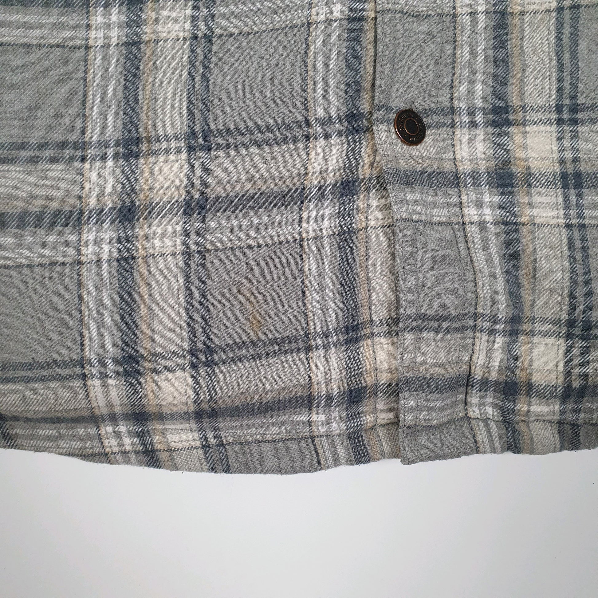 Mens Grey Wrangler Sherpa Lined Shirt Shacket Cardigan Coat