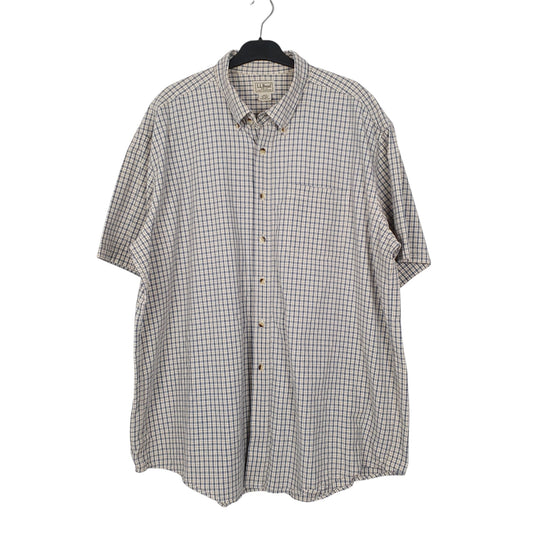 Mens Blue L.L.Bean  Short Sleeve Shirt