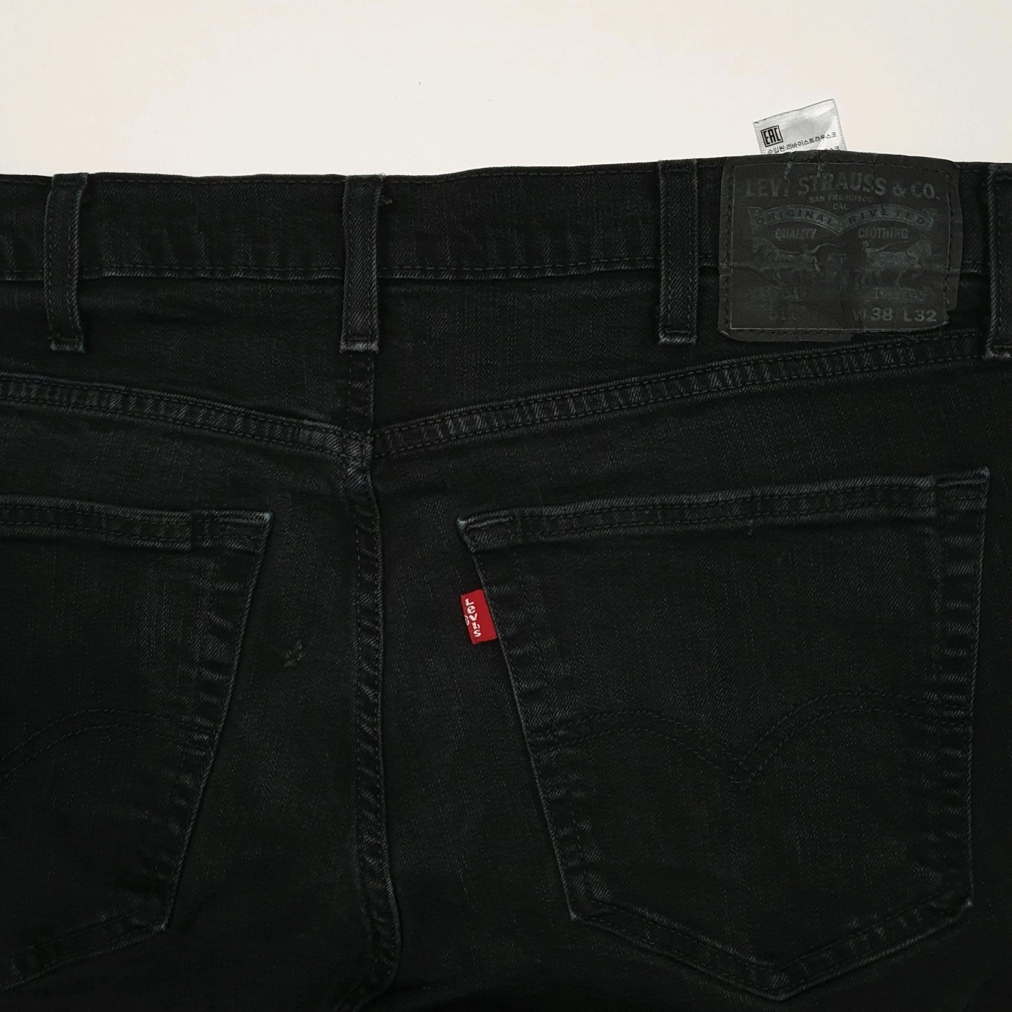 Mens Black Levis   Jeans