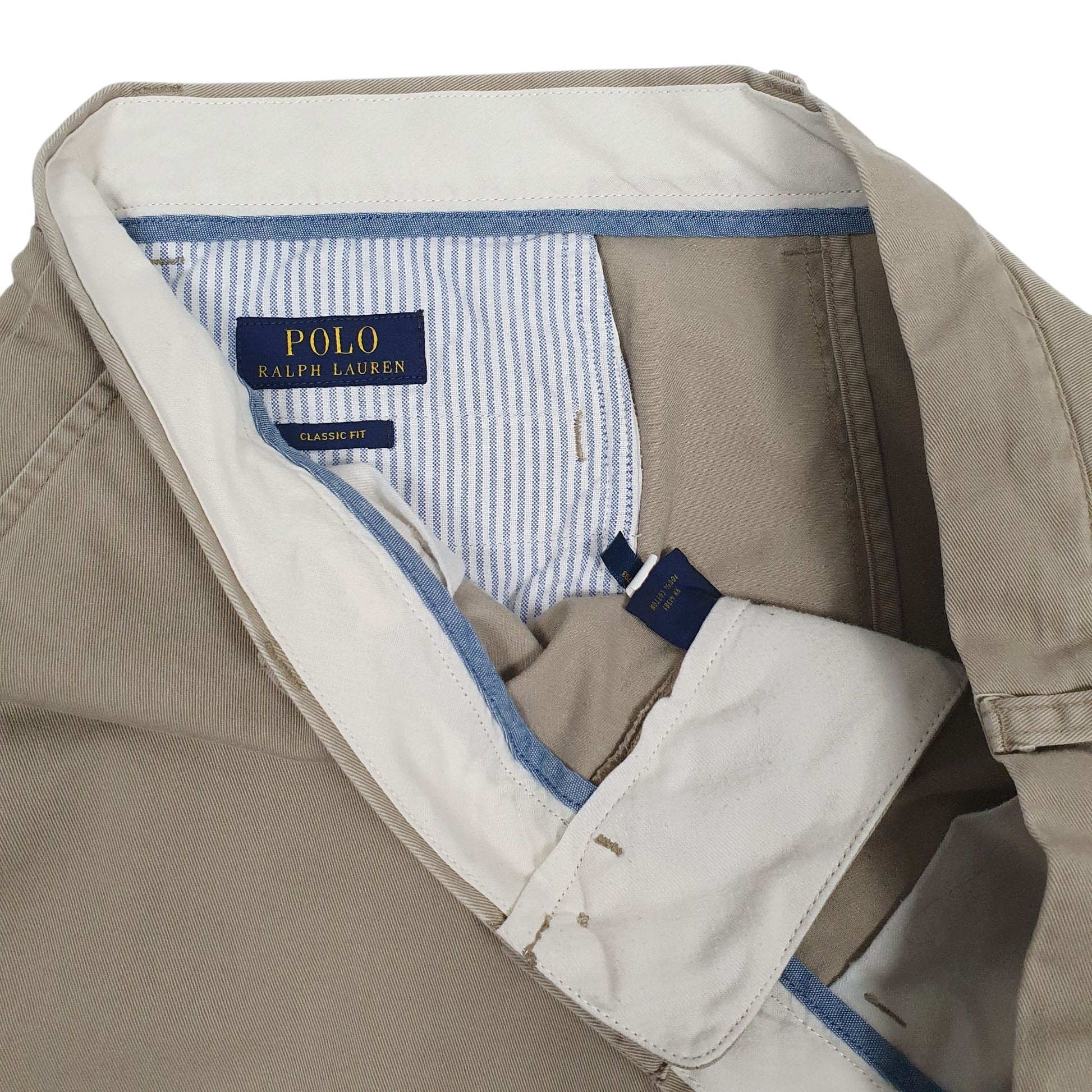 Mens Brown Polo Ralph Lauren Classic Fit  Trousers