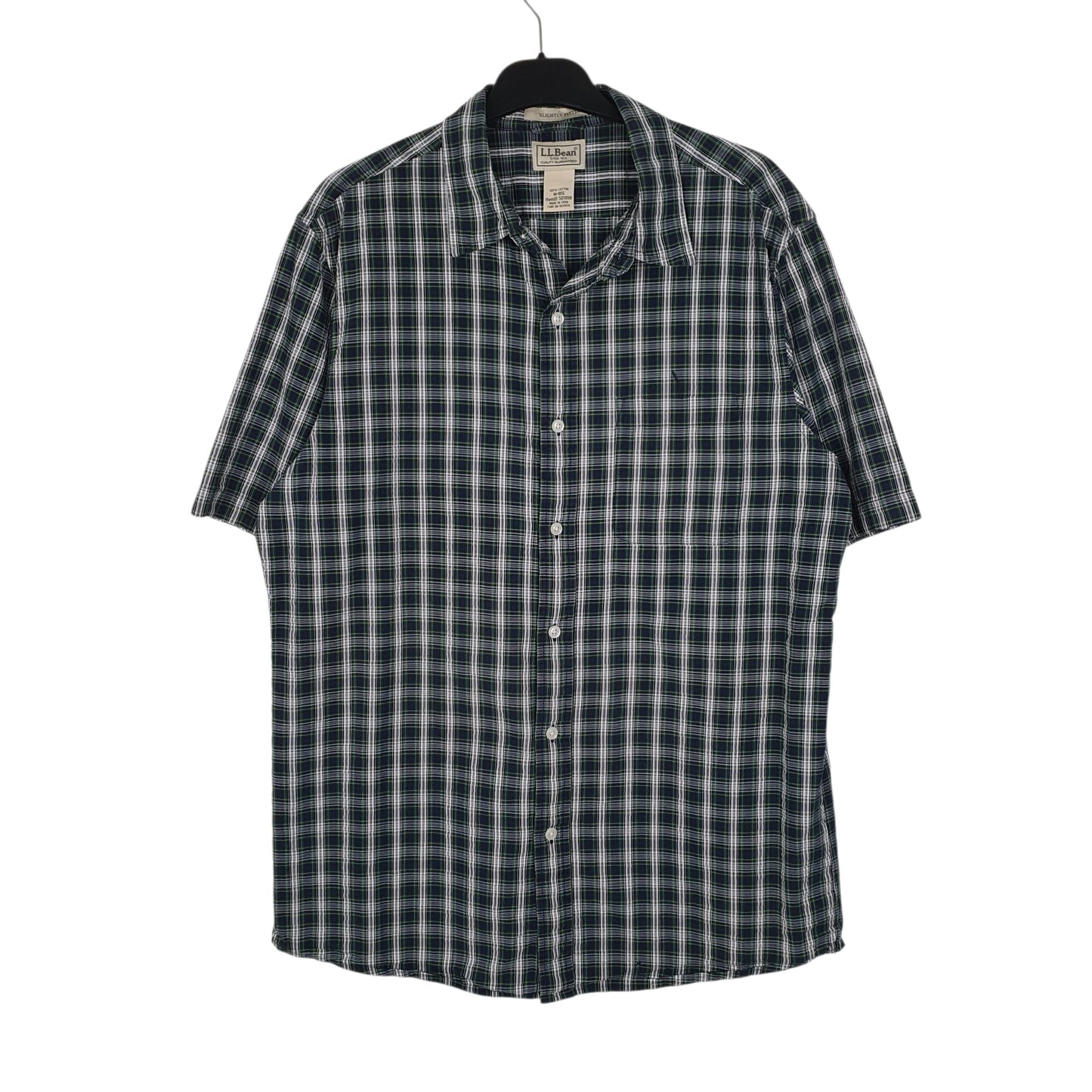 Mens Navy L.L.Bean  Short Sleeve Shirt