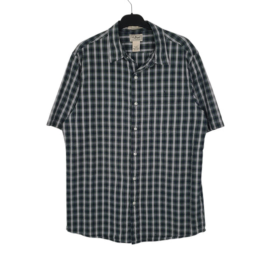 Mens Navy L.L.Bean  Short Sleeve Shirt