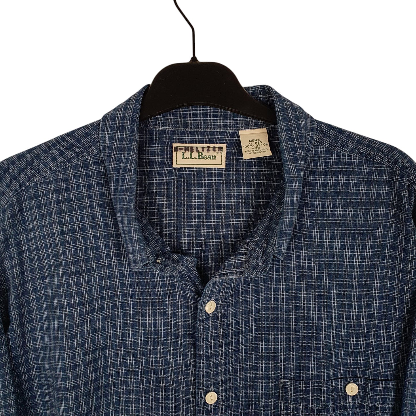 Mens Navy L.L.Bean Vintage 90s  Shirt