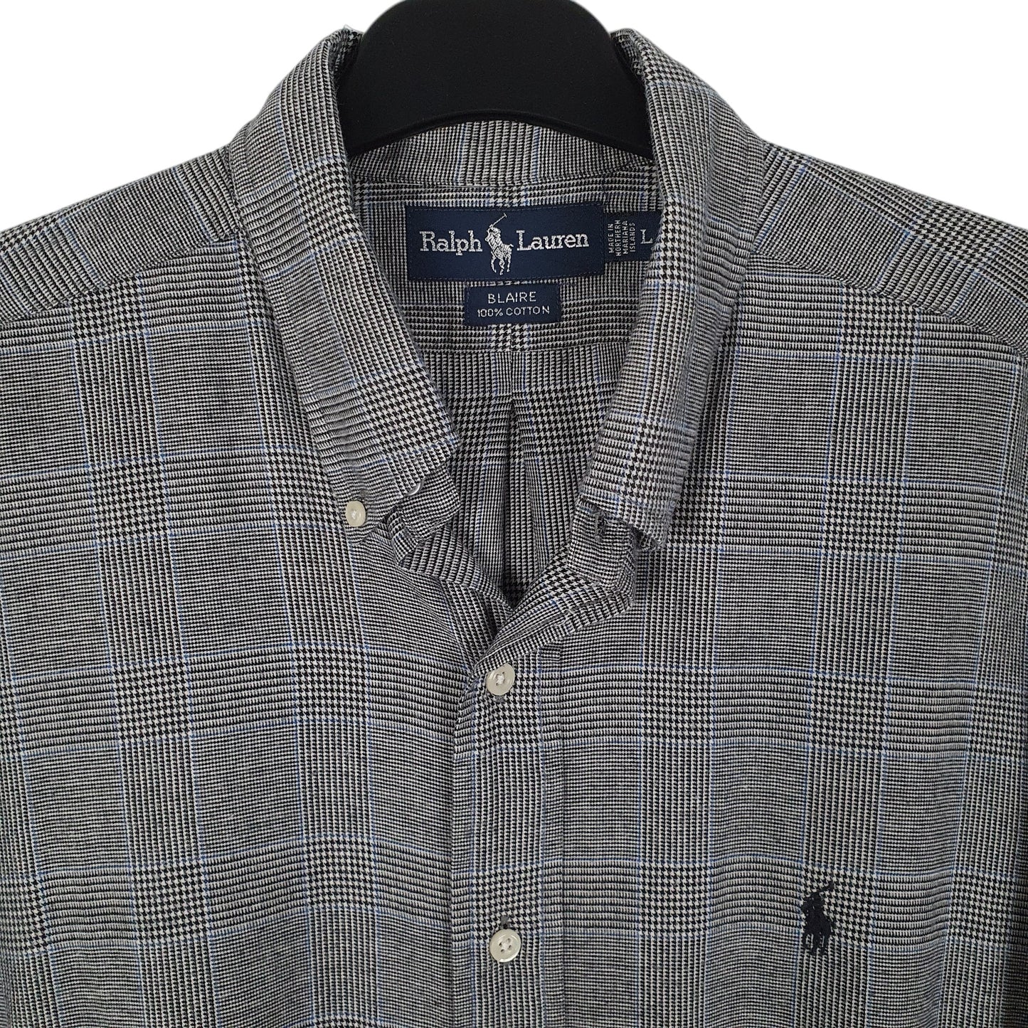 Mens Grey Ralph Lauren Vintage 90s  Shirt
