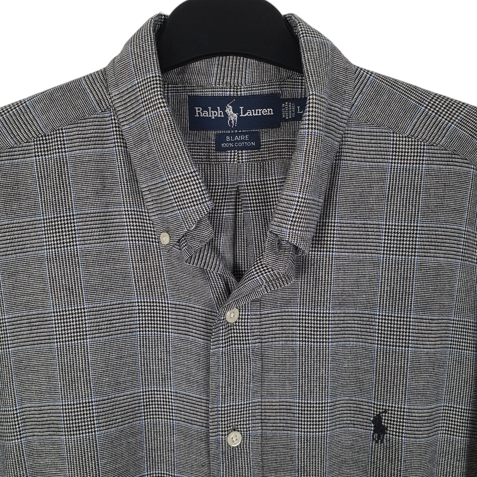 Mens Grey Ralph Lauren Vintage 90s  Shirt