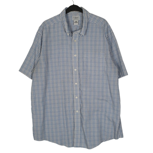 Mens Blue L.L.Bean  Short Sleeve Shirt