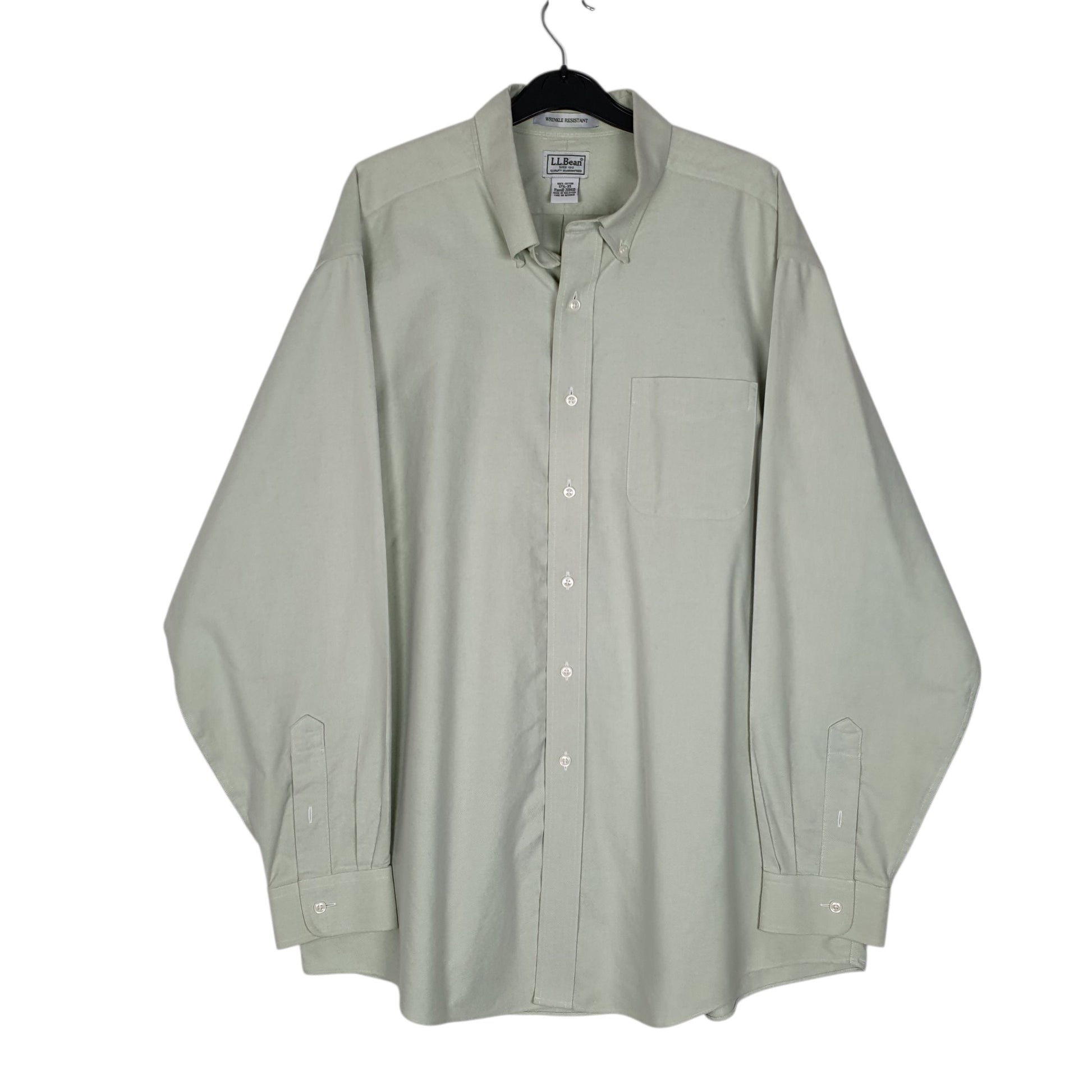 Mens Green L.L.Bean  Long Sleeve Shirt