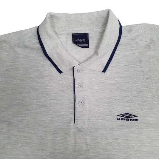 Mens Grey Umbro   Polo Shirt