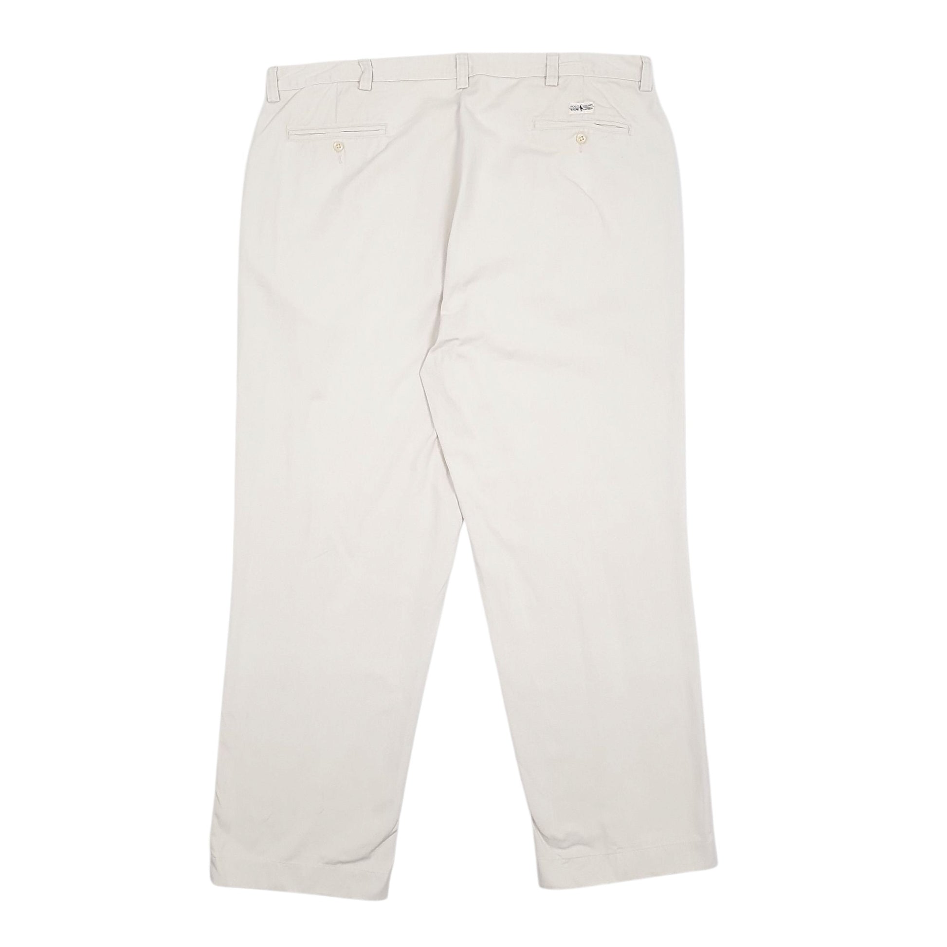 Mens Cream Polo Ralph Lauren Philip Pant 90s  Trousers