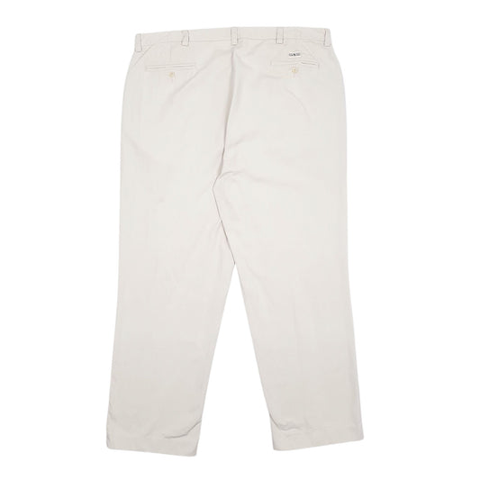 Mens Cream Polo Ralph Lauren Philip Pant 90s  Trousers