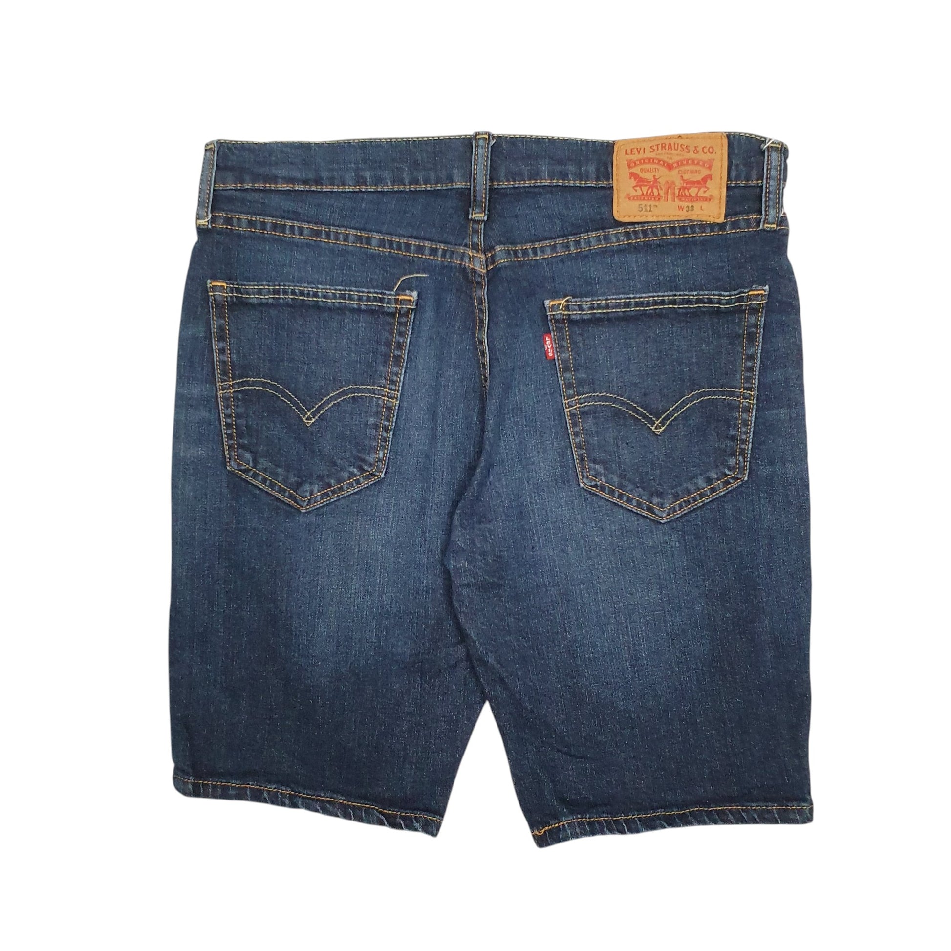 Mens Blue Levis 511 Stretch  Shorts