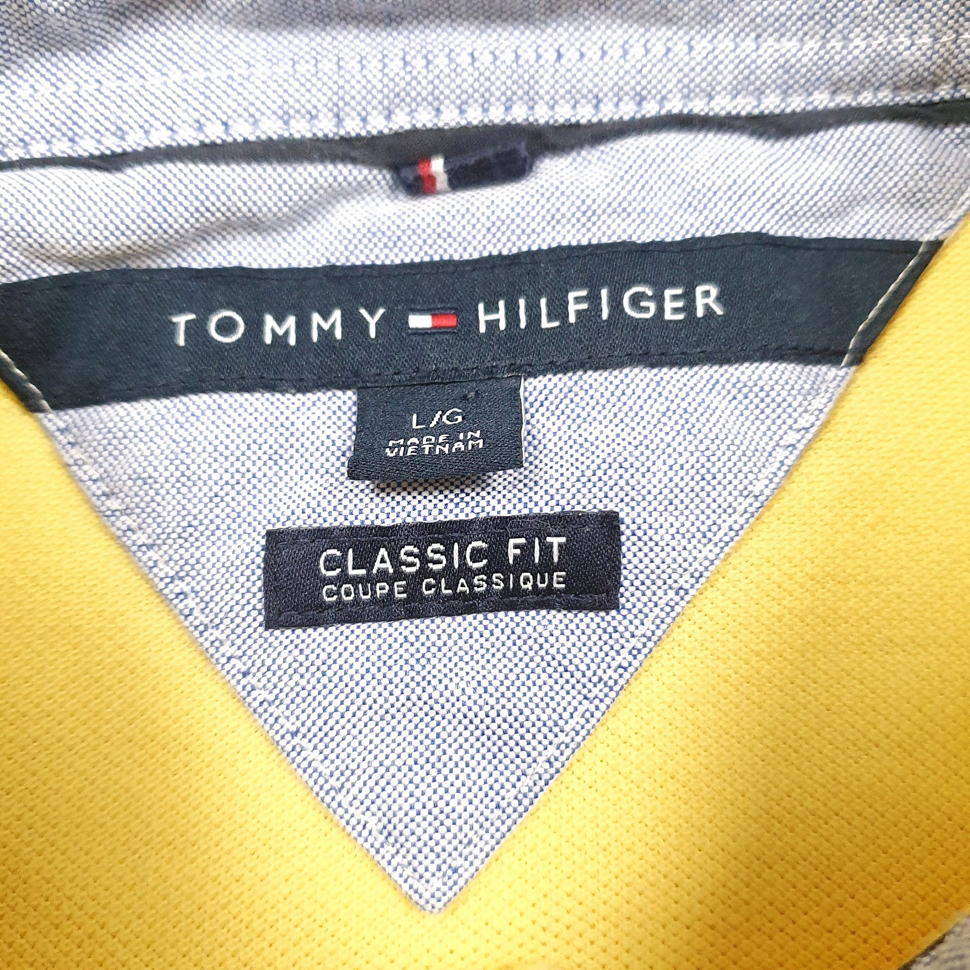 Mens Yellow Tommy Hilfiger   Polo Shirt