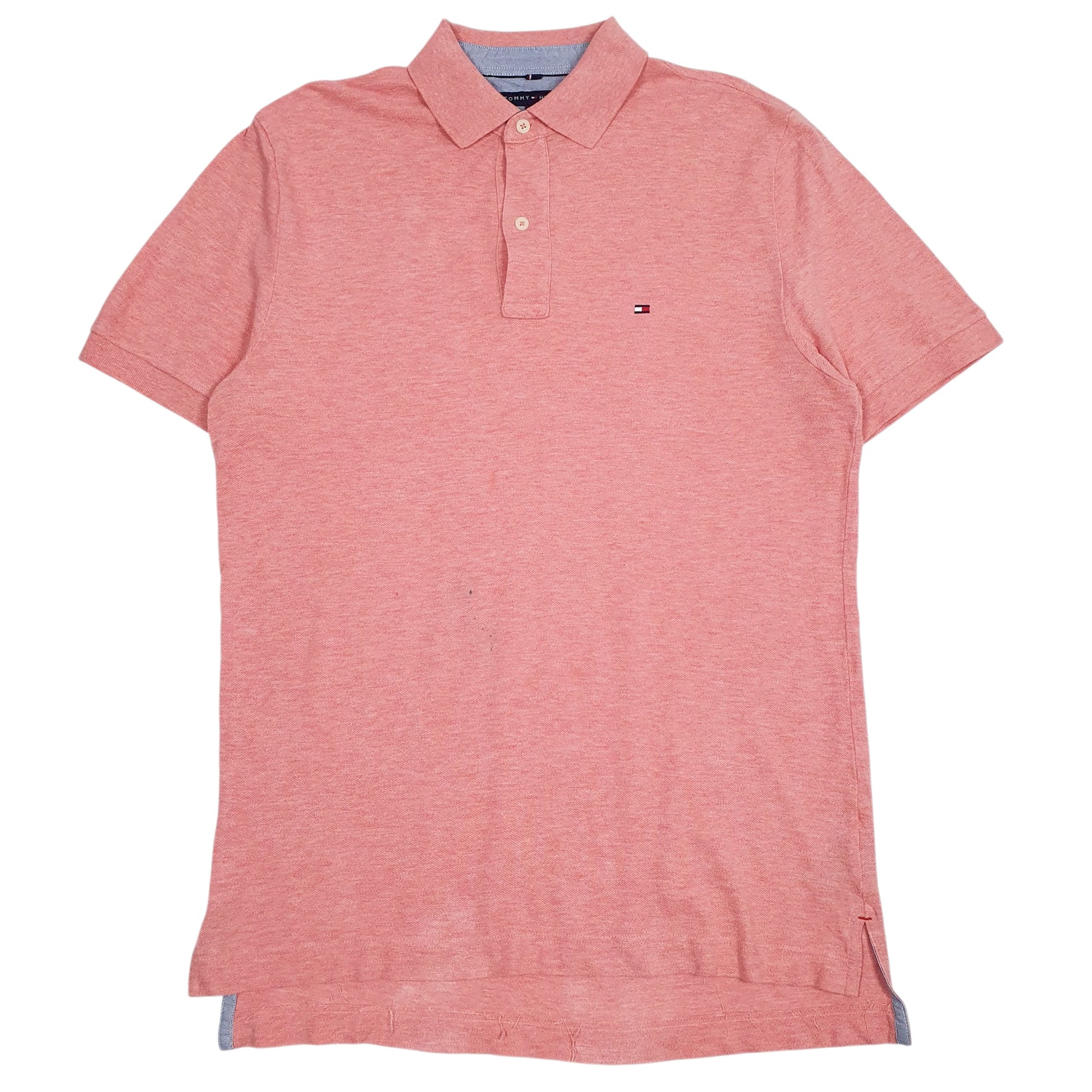 Mens Pink Tommy Hilfiger  Short Sleeve Polo Shirt