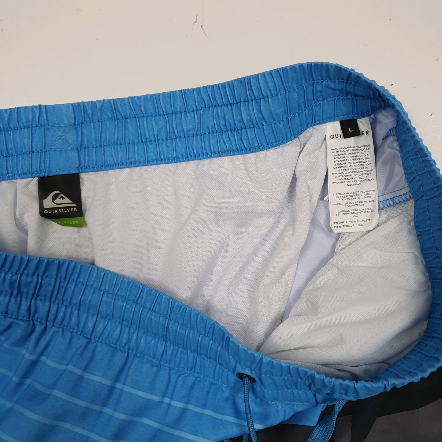 Mens Blue Quiksilver Surfing Board  Shorts