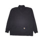 Mens Black Carhartt Lightweight Quarter Zip Jumper