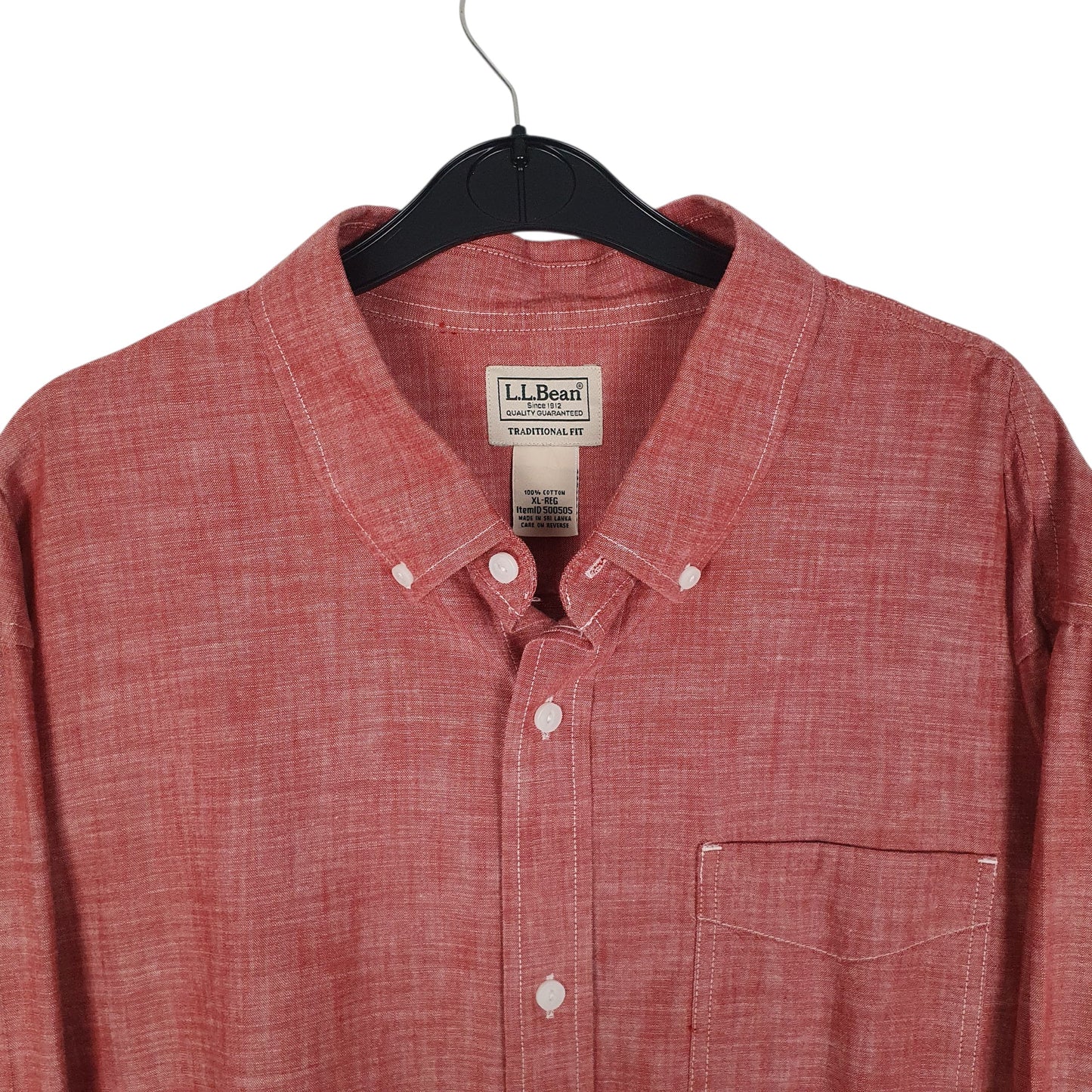Mens Red L.L.Bean   Shirt