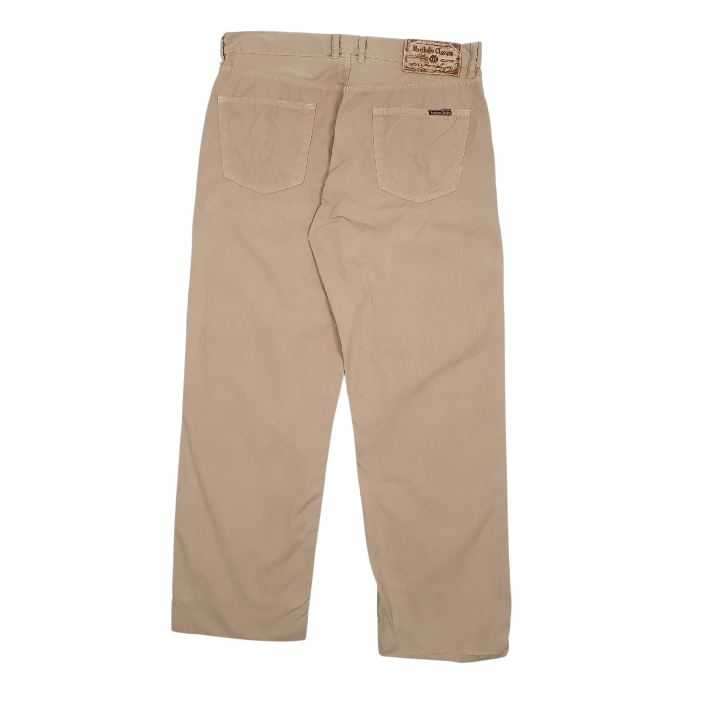 Mens Beige Marlboro Vintage 90s  Trousers
