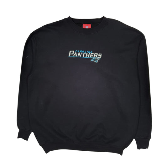 Mens Black NFL Carolina Panthers Crewneck Jumper