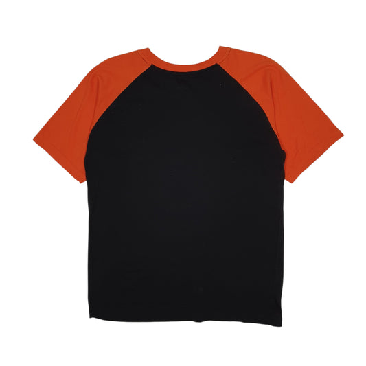 Mens Black Adidas MLB Baseball Orioles Full Zip T Shirt