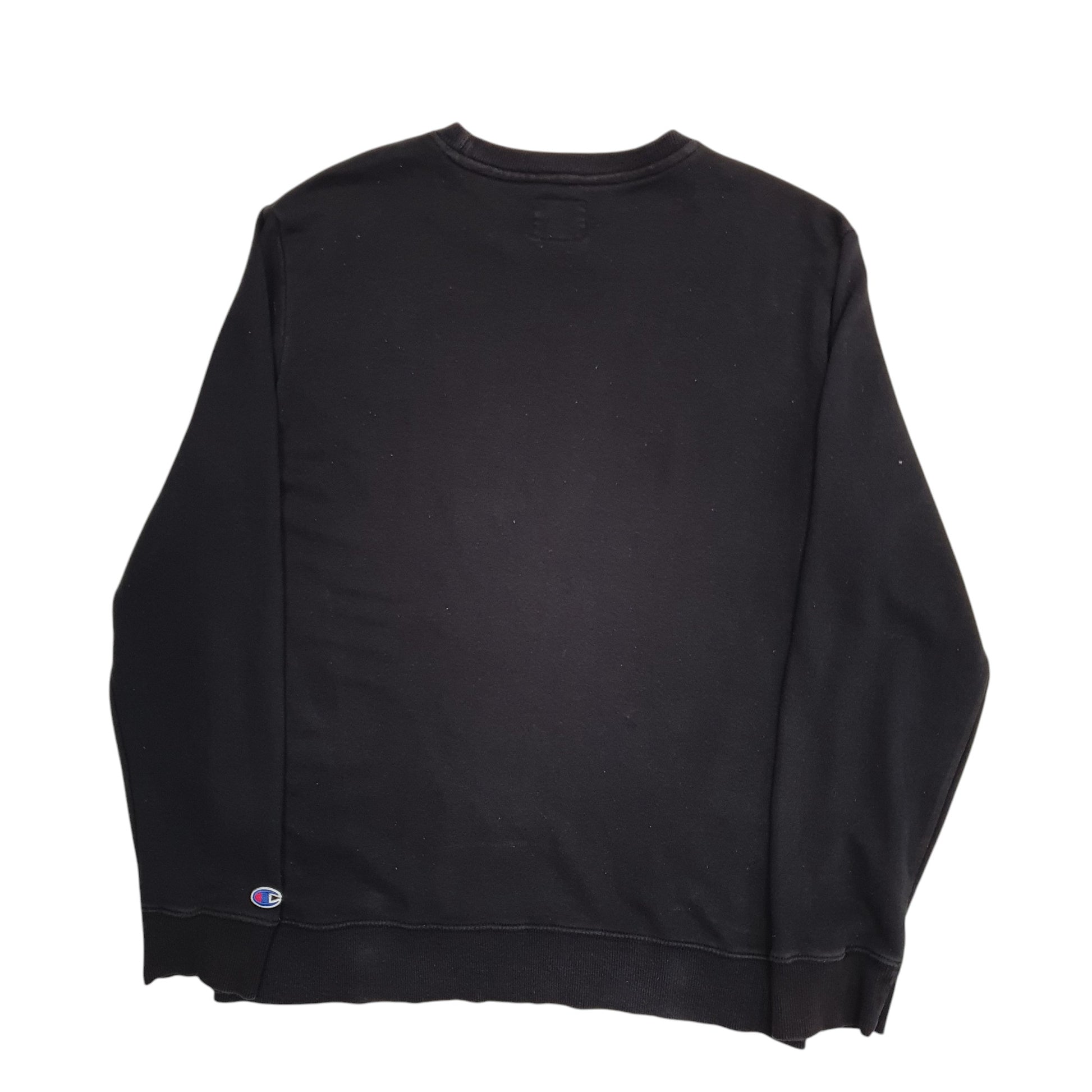 Mens Black Champion  Crewneck Jumper