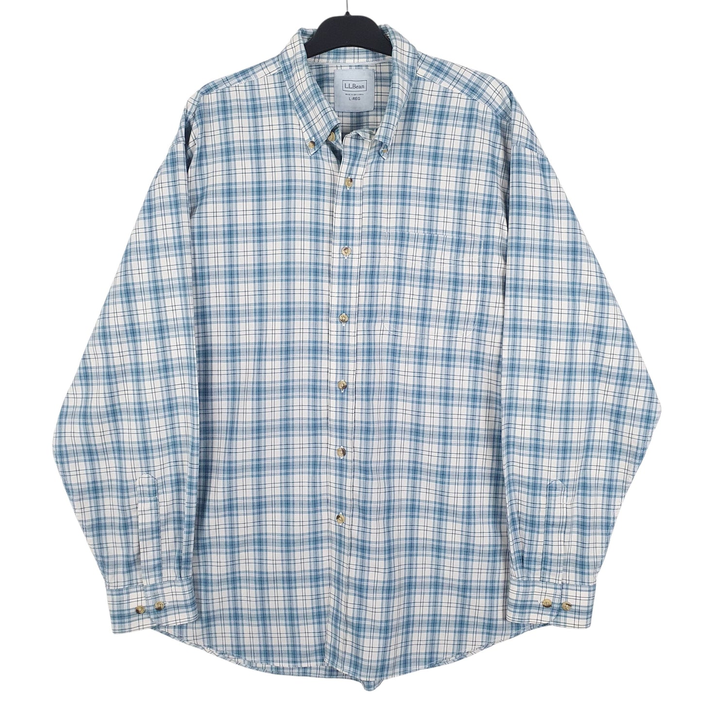 Mens Blue L.L.Bean  Long Sleeve Shirt