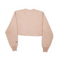 Womens Peach Champion Croptop Reverse Weave Crewneck Jumper